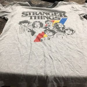Stranger things shirt grey medium